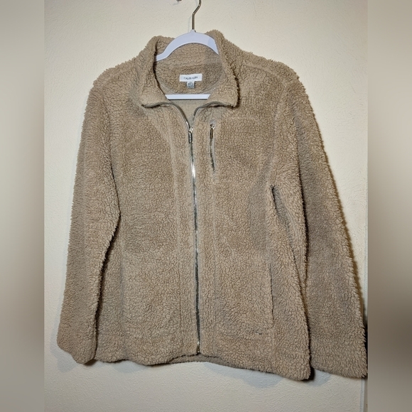 Calvin Klein full zip Sherpa jacket - Picture 1 of 8